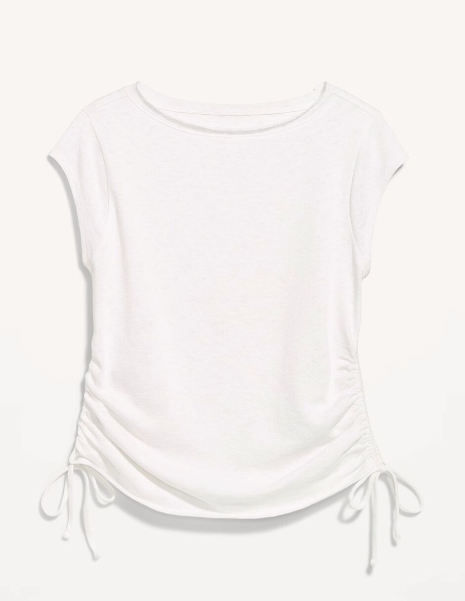 Playera manga corta cuello redondo para mujer 4