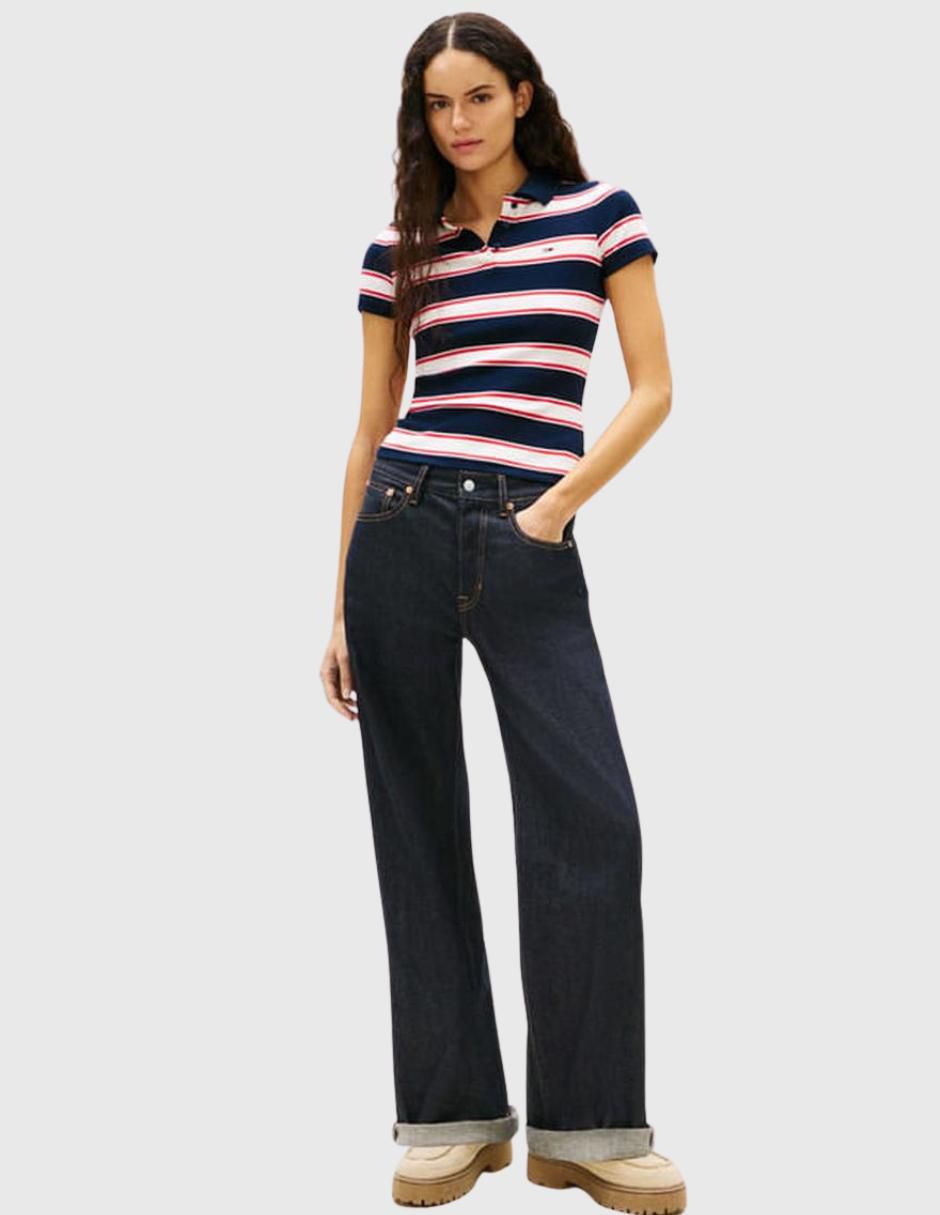 Playera tipo polo Tommy Jeans para mujer