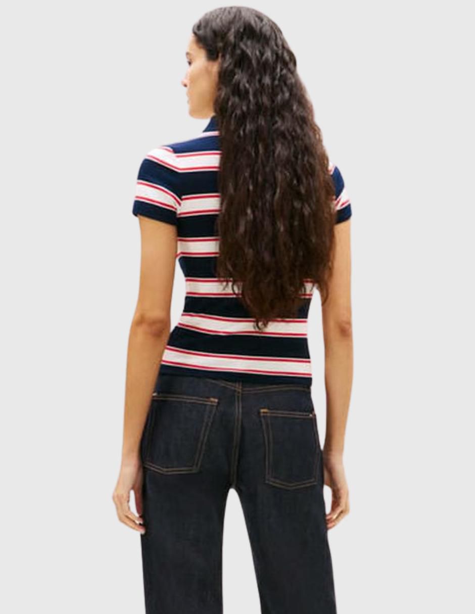 Playera tipo polo Tommy Jeans para mujer