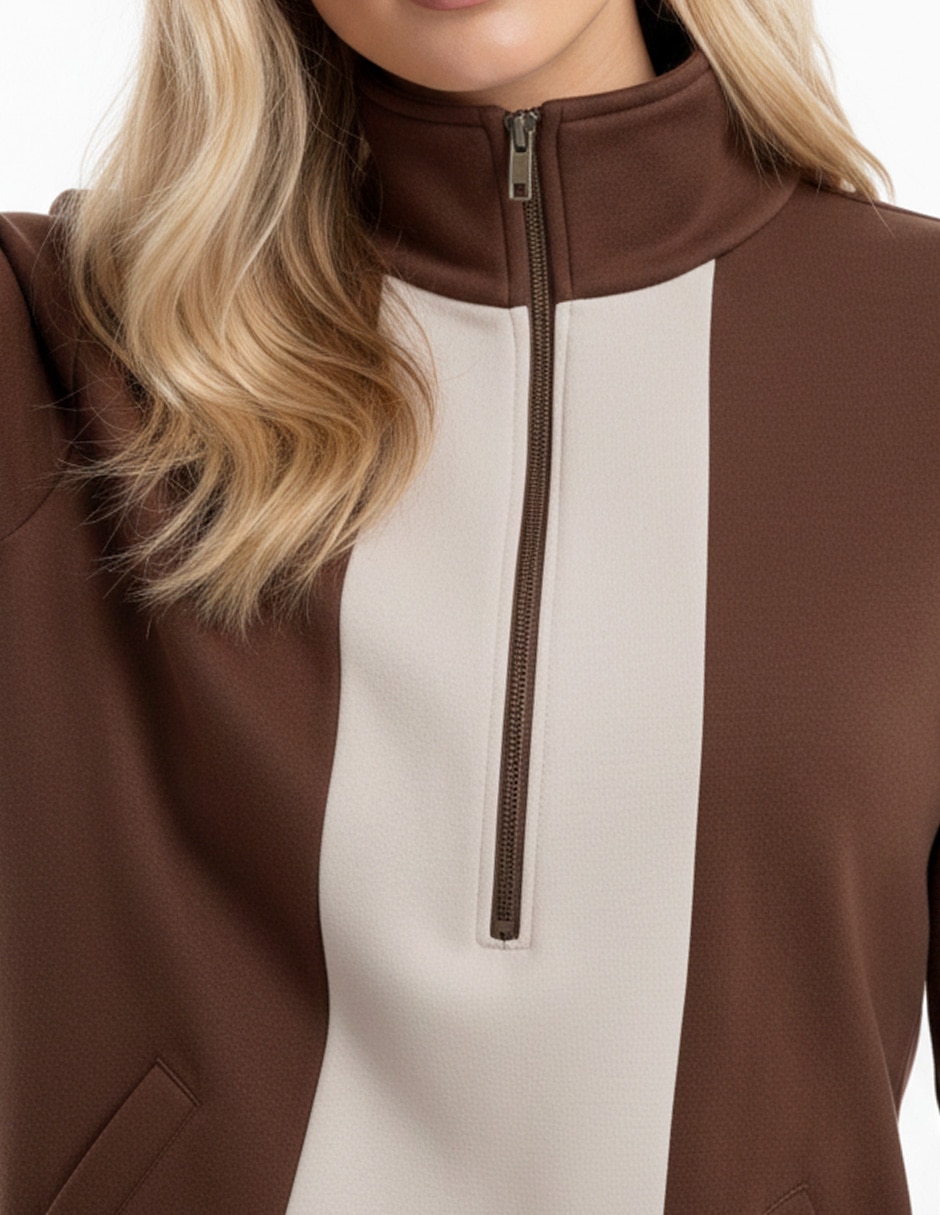 Sudadera con con bolsillos comfort para mujer 4