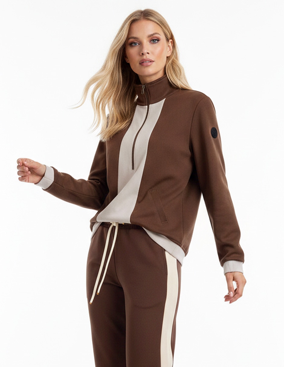 Sudadera con con bolsillos comfort para mujer 5