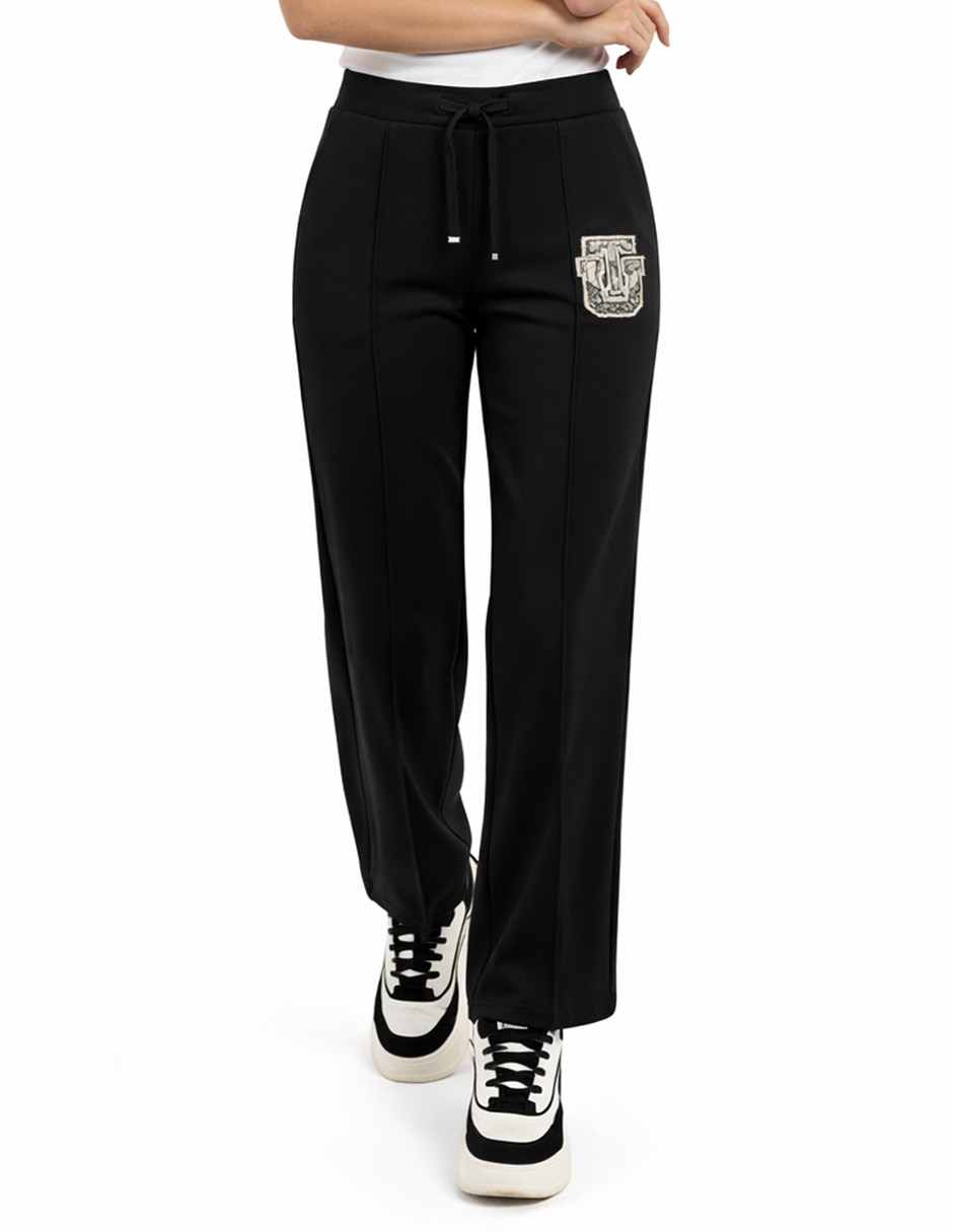 Pants regular comfort con jareta para mujer