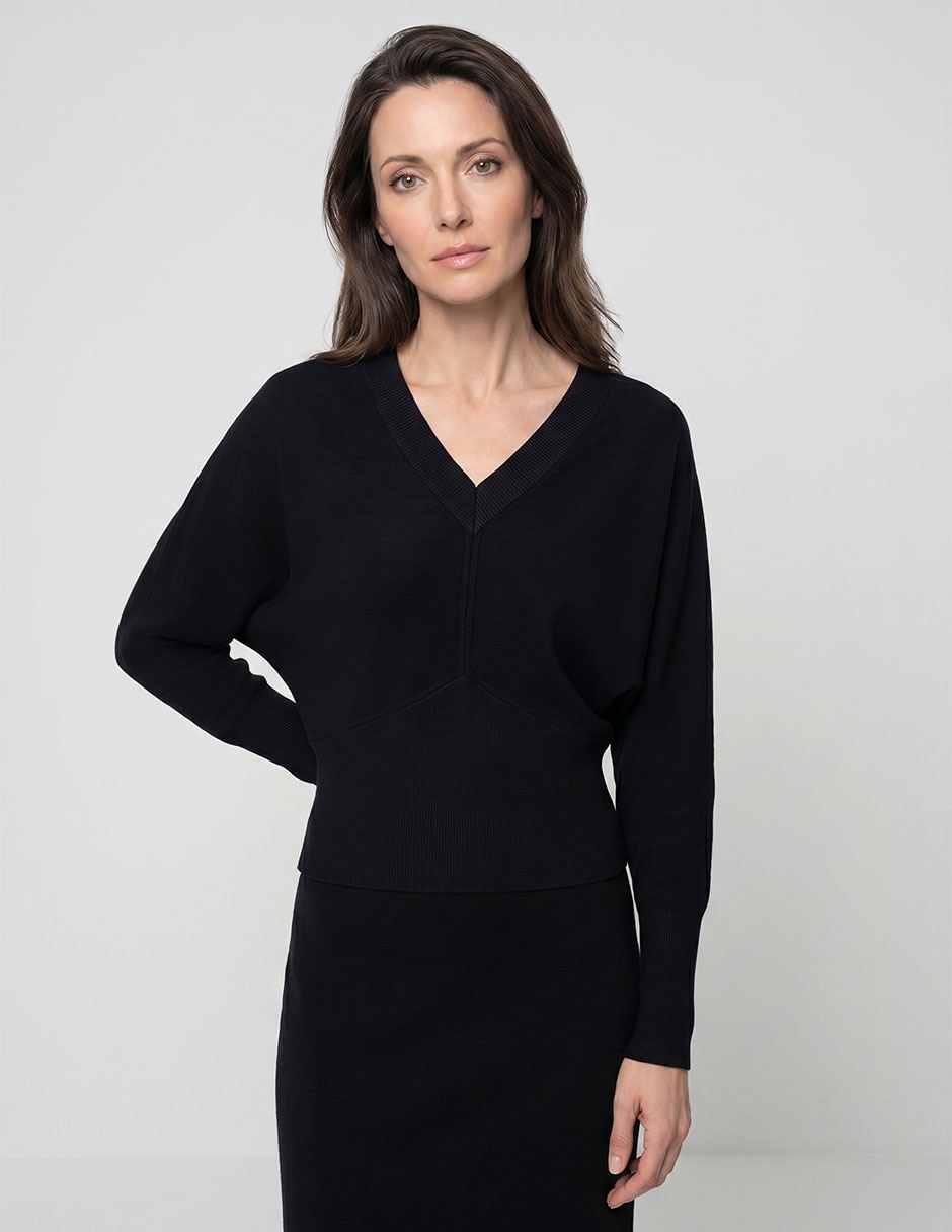Suéter Cuello V para mujer 1