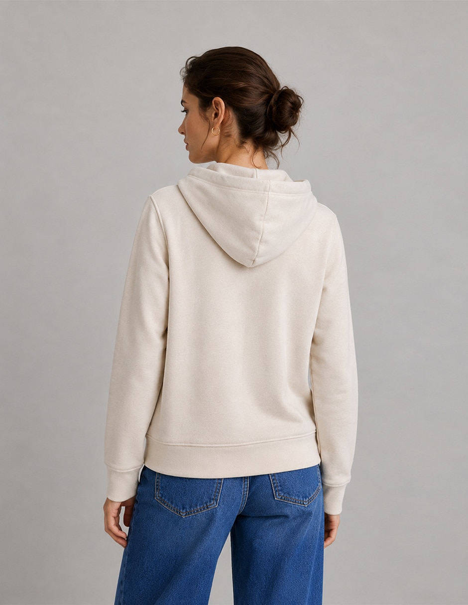 Sudadera con capucha y bolsa para mujer 2