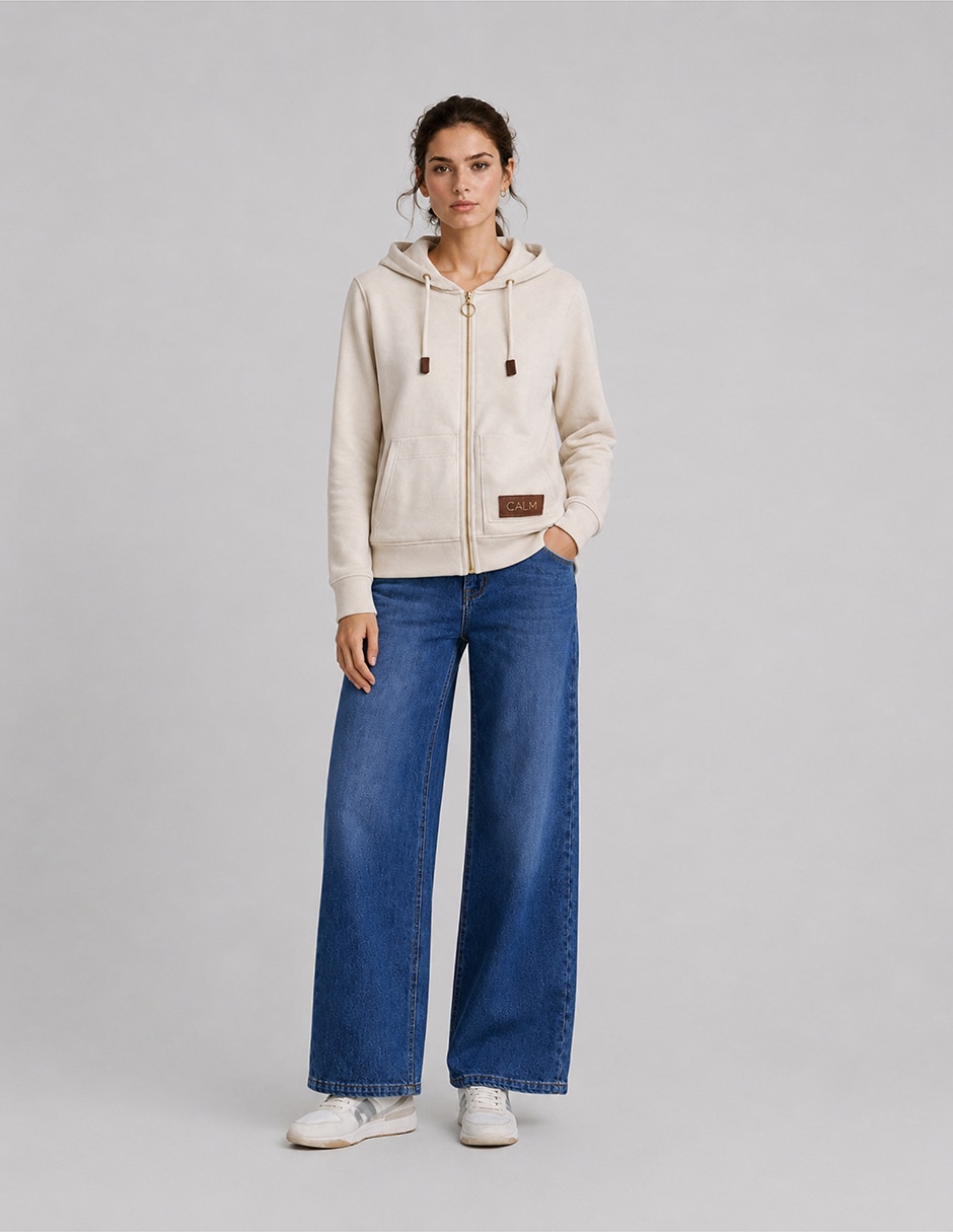 Sudadera con capucha y bolsa para mujer 3