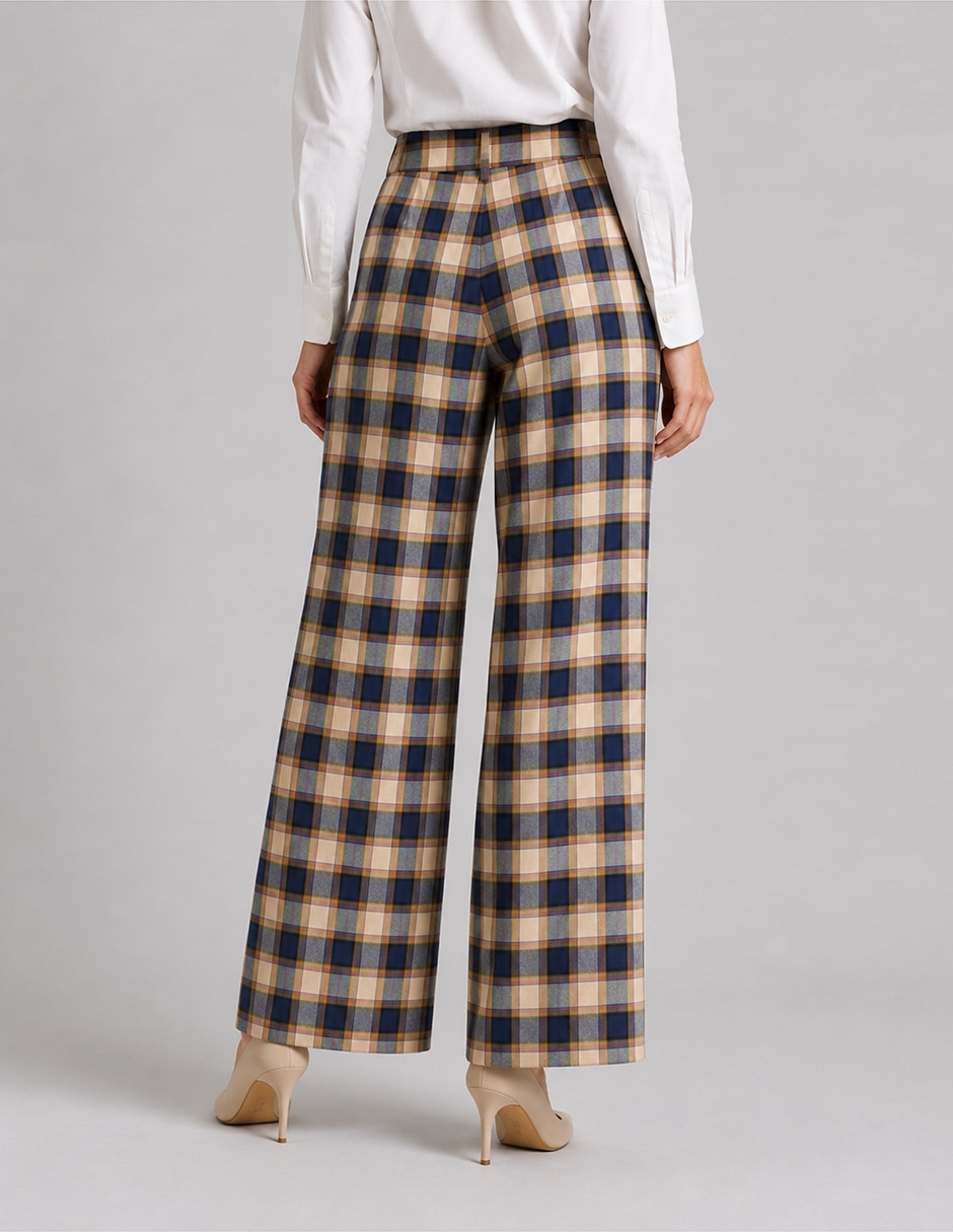 Pantalón regular acampanado para mujer 3
