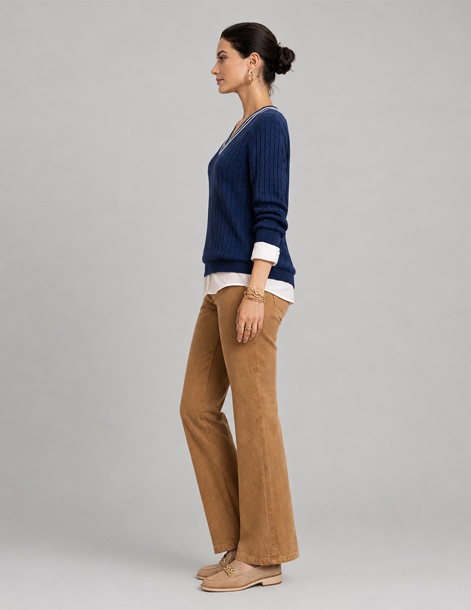 Sudadera con efecto doble prenda para mujer 4