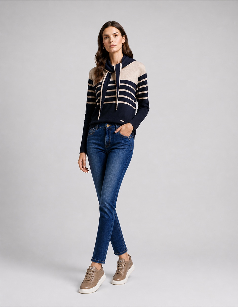 Suéter cuello alto para mujer 4