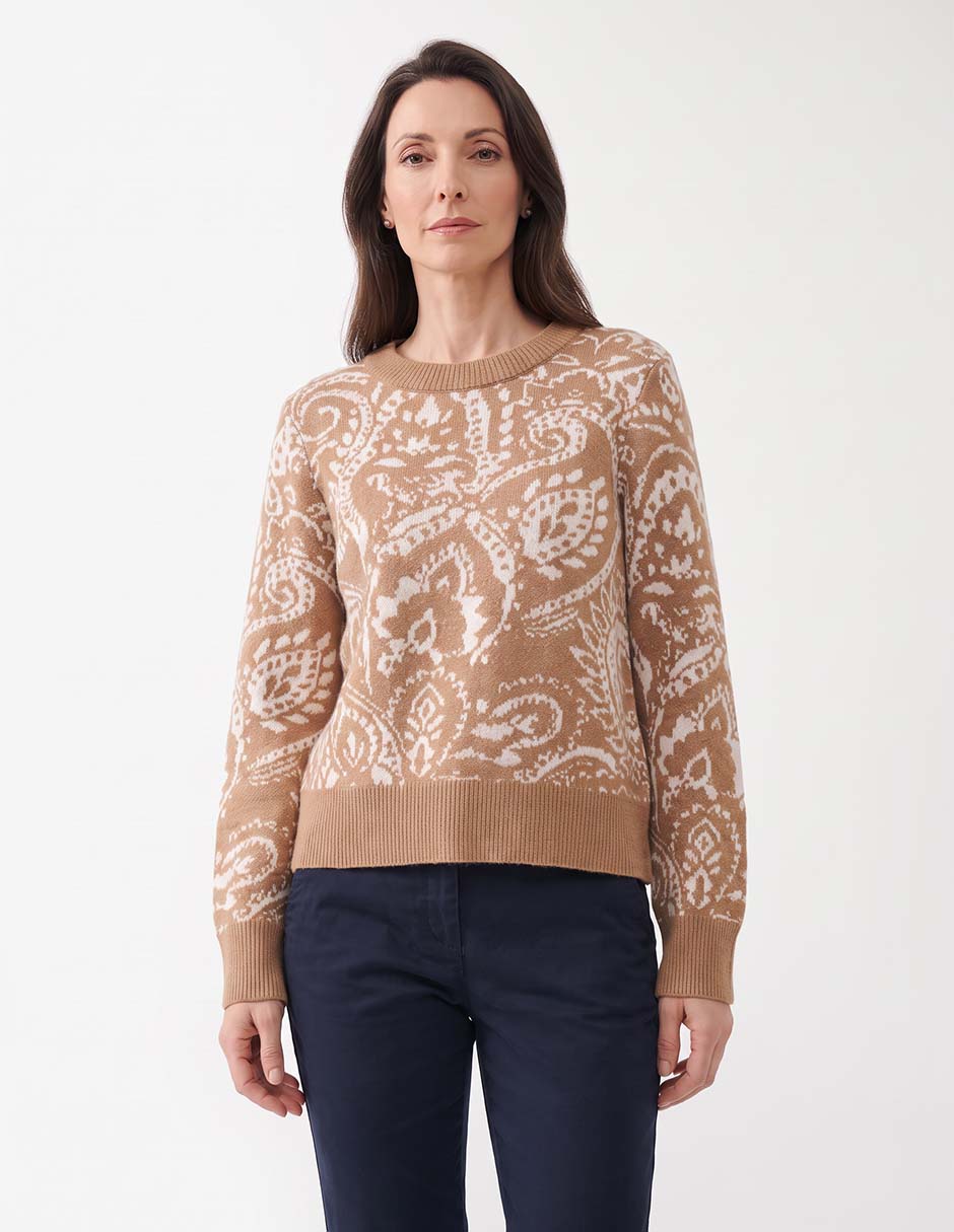 Suéter cuello redondo para mujer 4
