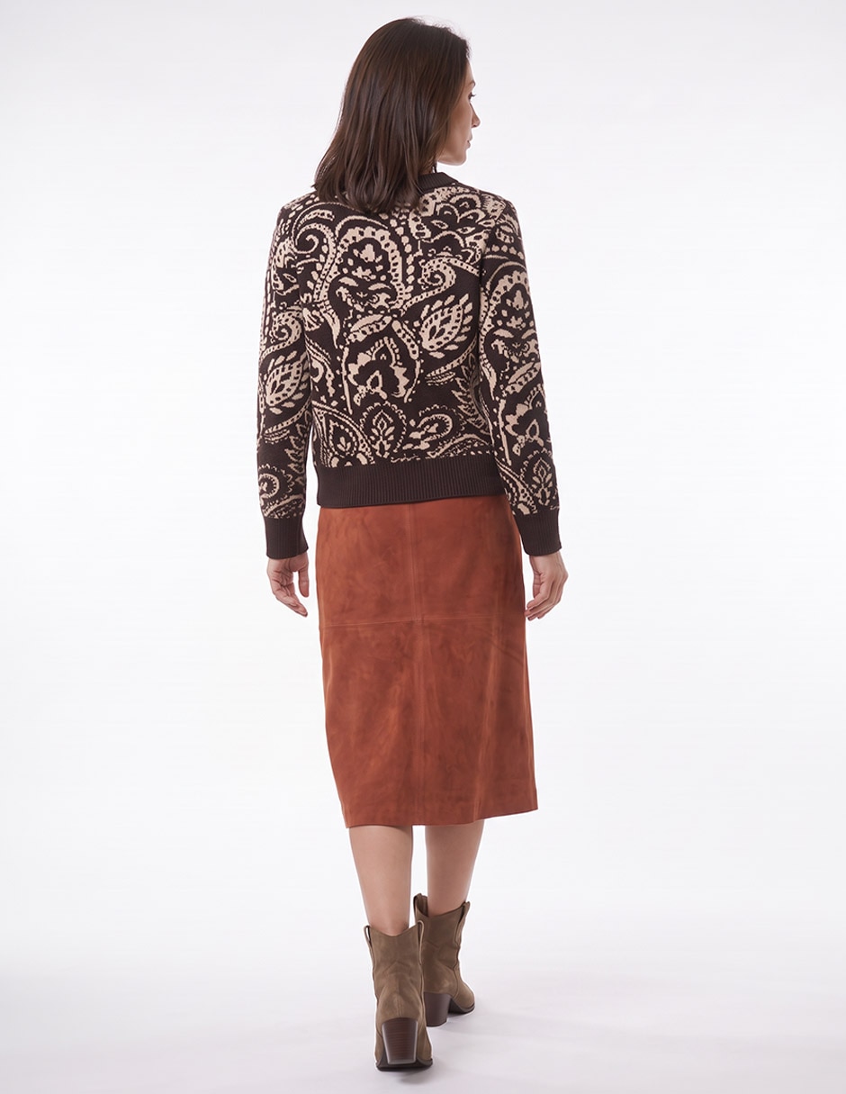 Suéter cuello redondo para mujer 4