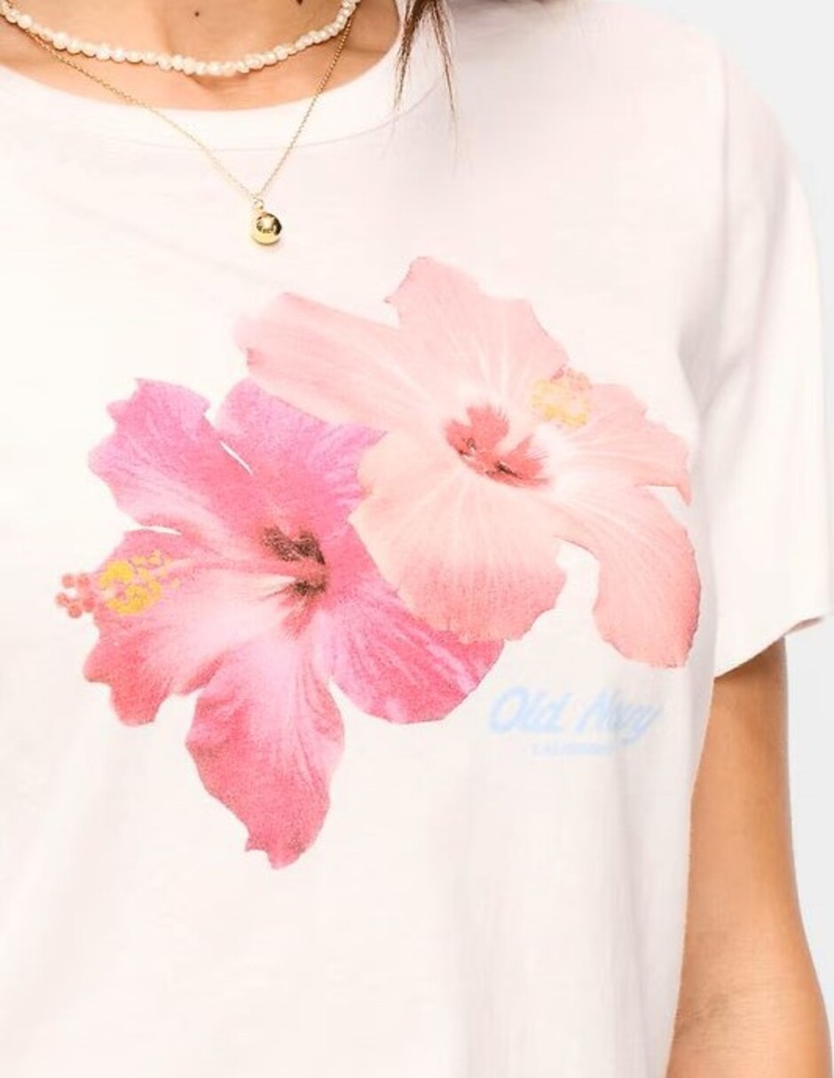 Playera manga corta cuello redondo para mujer 3
