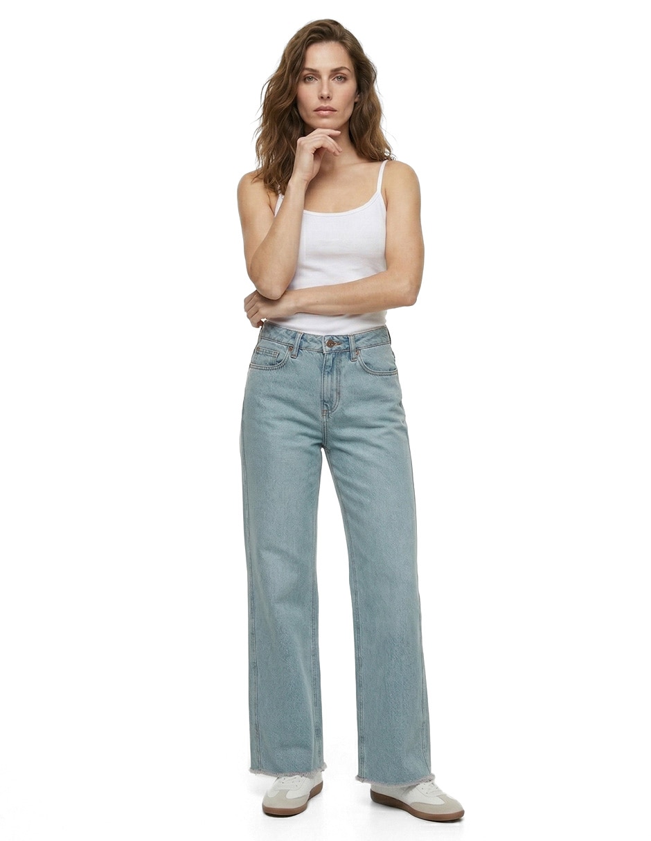 Jeans regular bota 226963 corte cintura para mujer 2