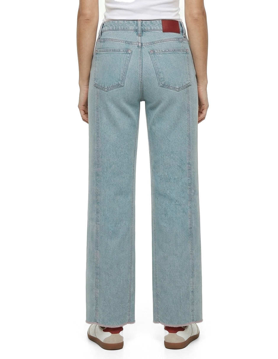Jeans regular bota 226963 corte cintura para mujer 3