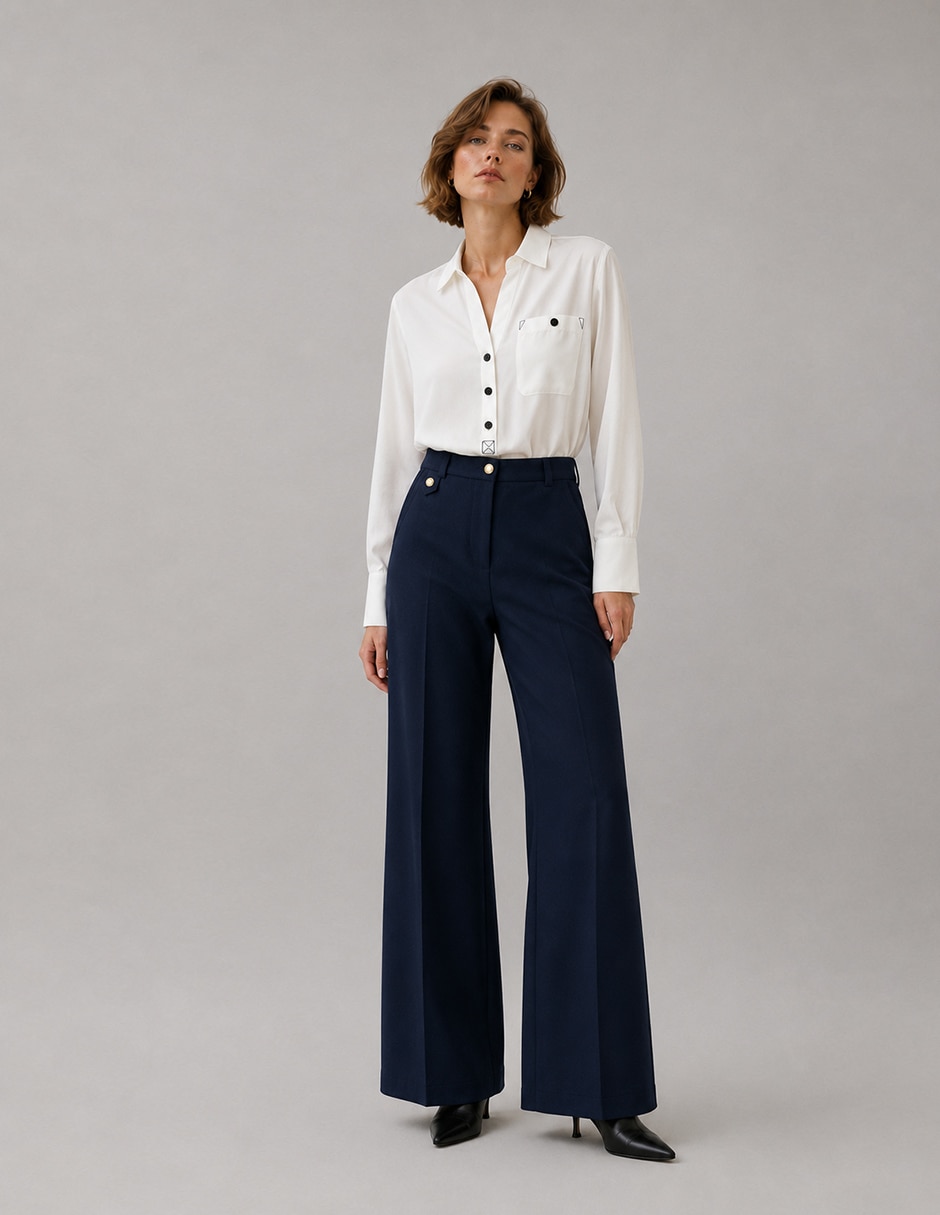 Pantalón acampanado para mujer Pantalón acampanado para mujer