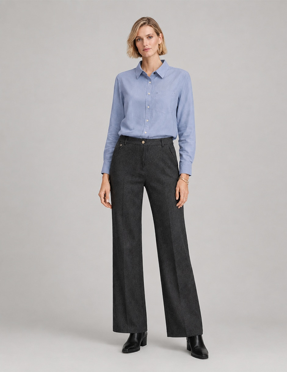 Pantalón acampanado para mujer 1