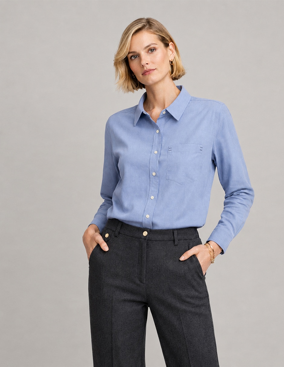 Pantalón acampanado para mujer 4
