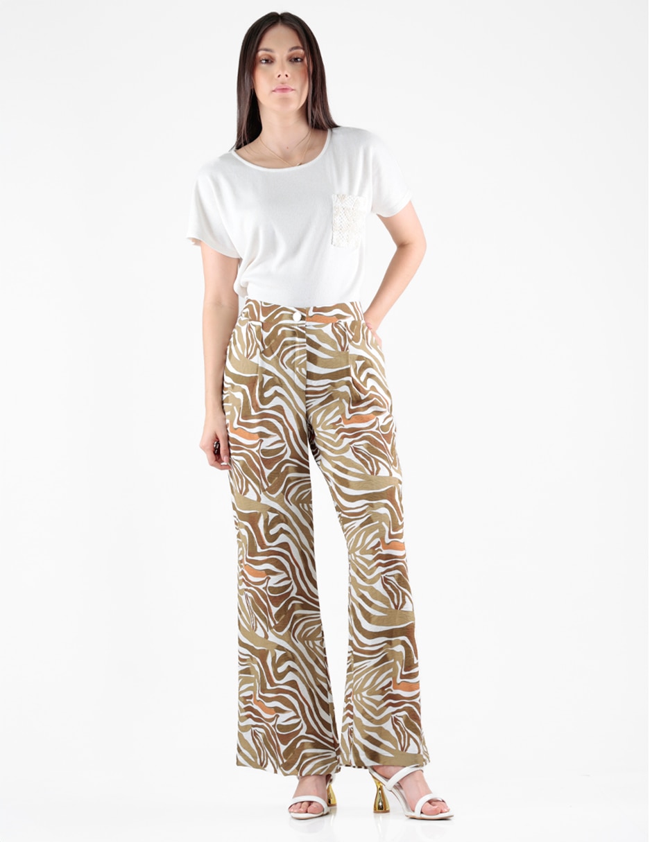 Pantalón regular regular para mujer 4