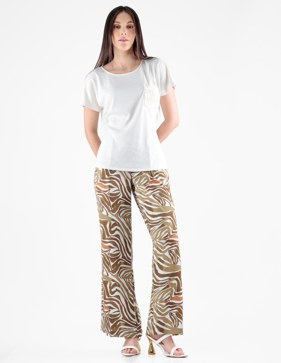 Blusa manga corta para mujer 4