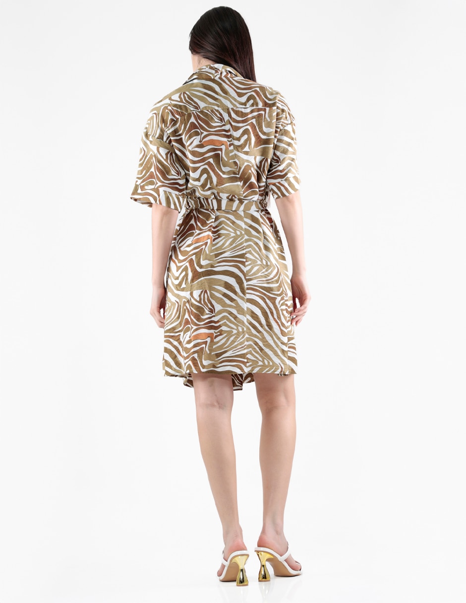 Vestido a la rodilla casual para mujer 2