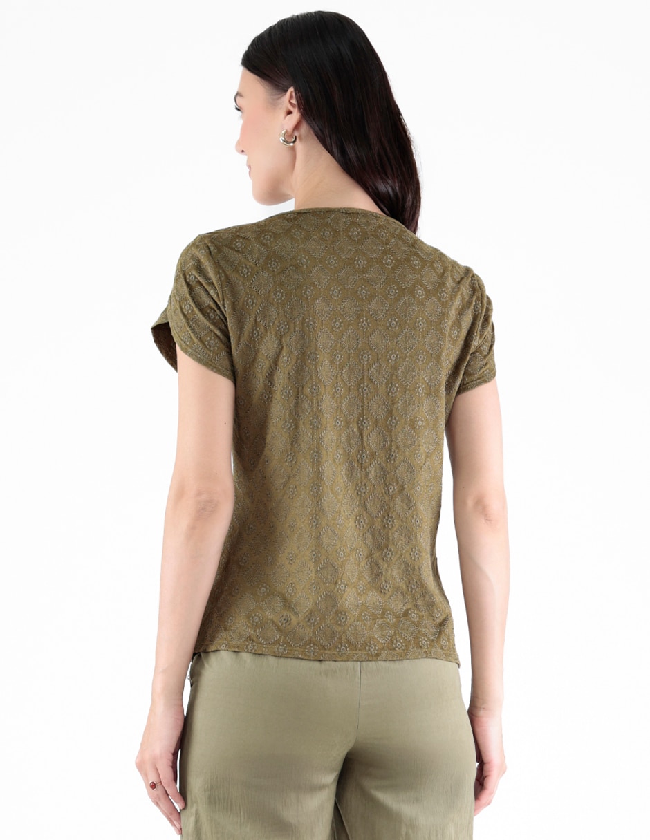 Blusa manga corta para mujer 2