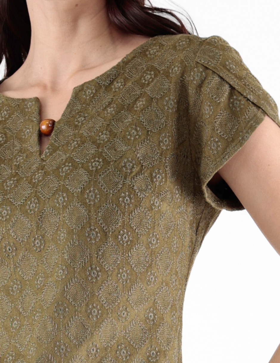 Blusa manga corta para mujer 4