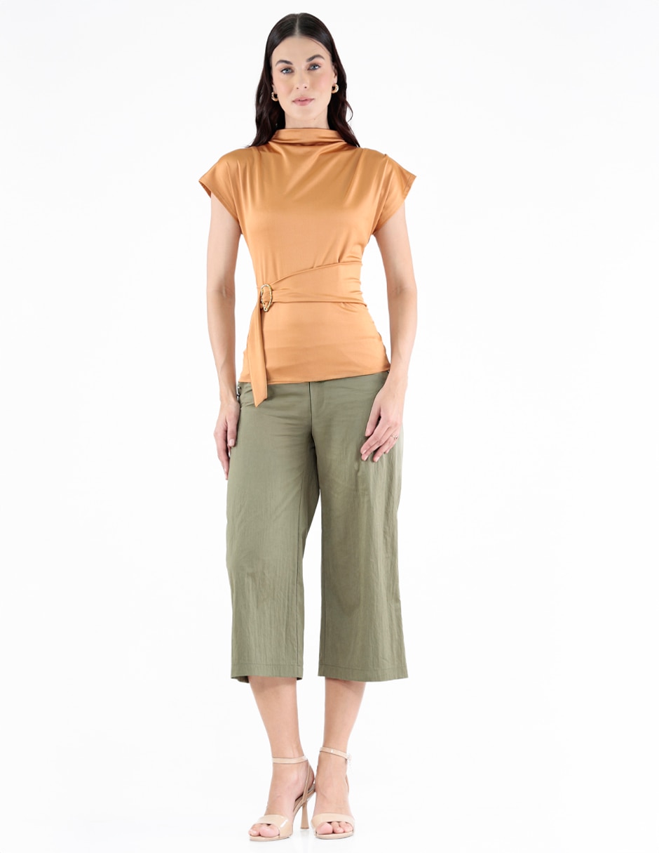 Blusa manga corta para mujer 4