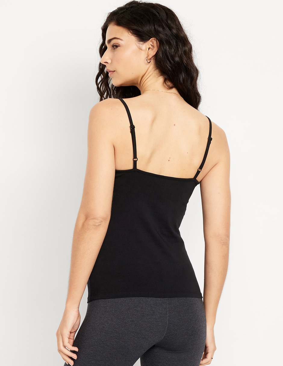Playera sin manga cuello redondo para mujer 2
