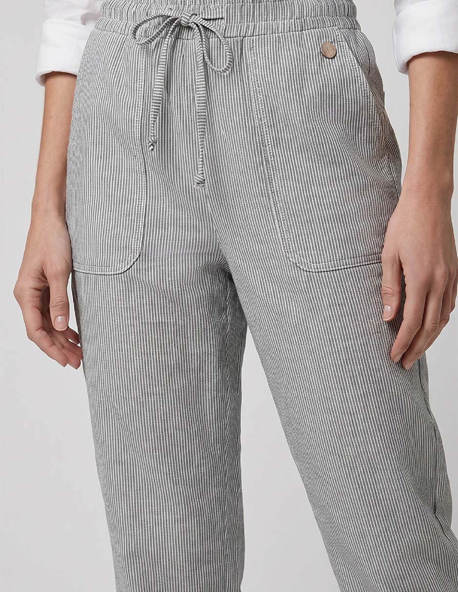 Pantalón relaxed Ferrioni regular para mujer