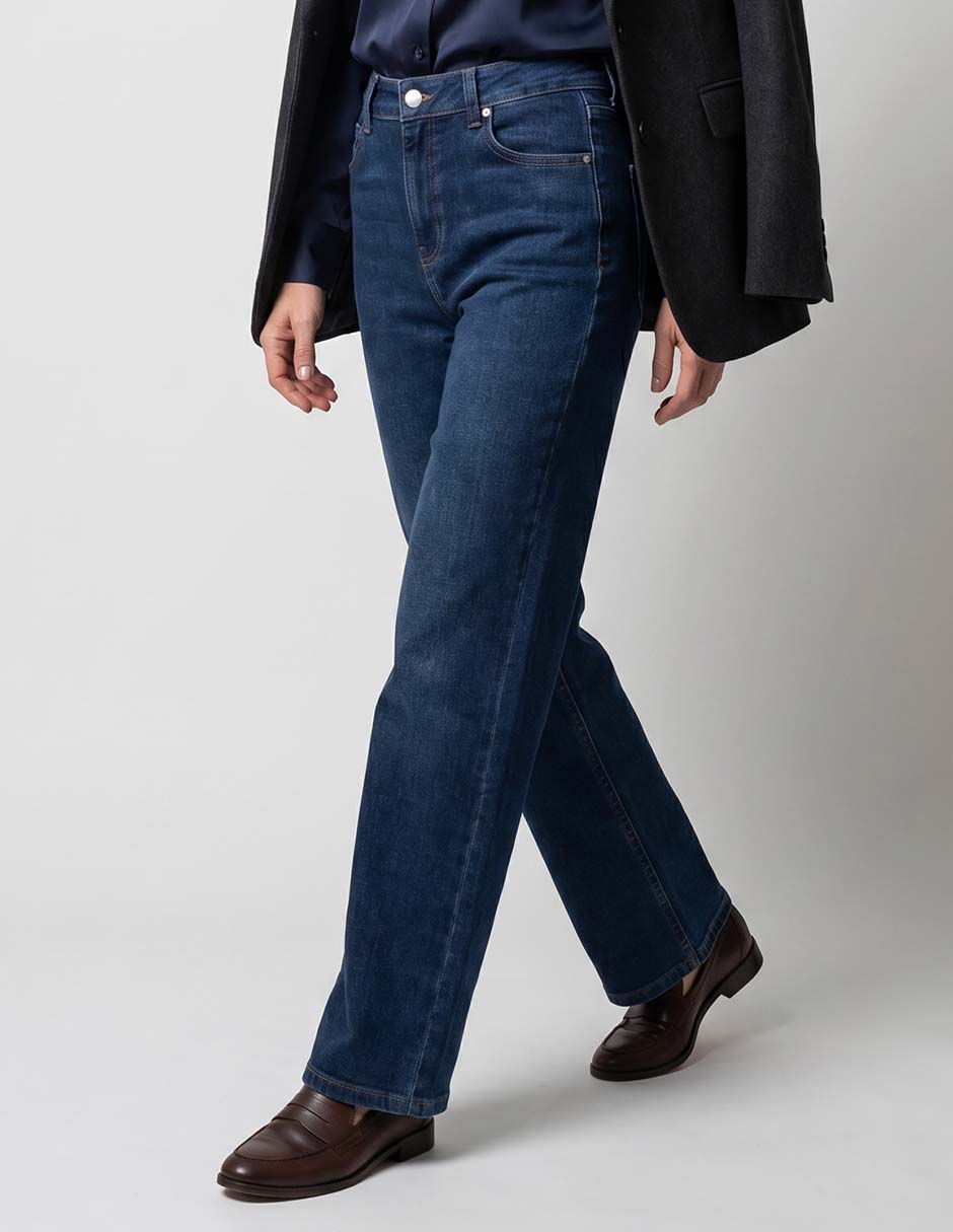 Jeans boot corte cintura para mujer Jeans boot corte cintura para mujer