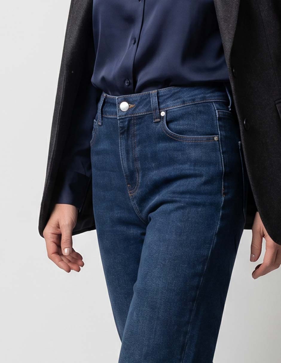 Jeans boot corte cintura para mujer 3