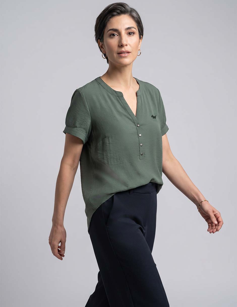 Blusa Ferrioni abierta para mujer