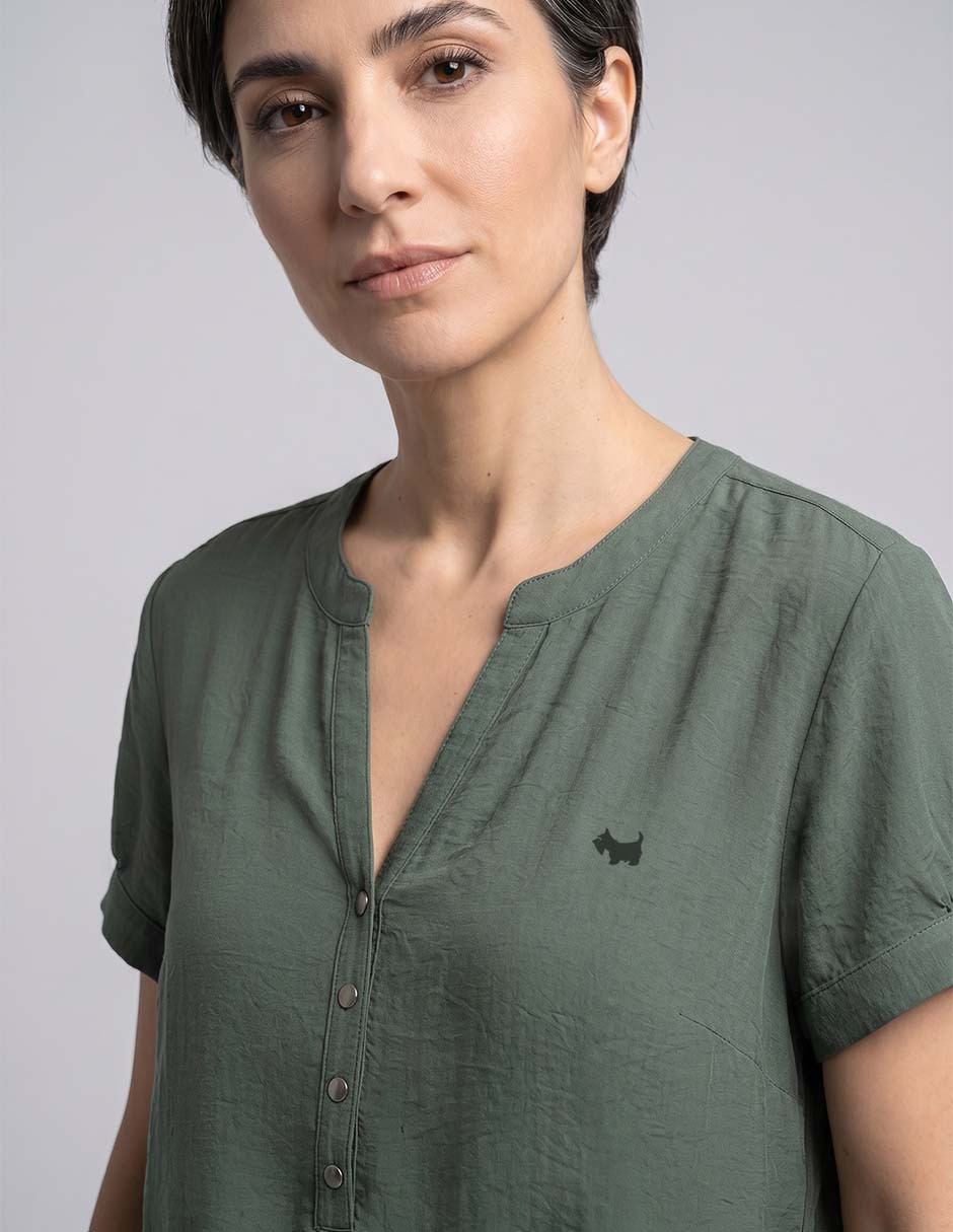 Blusa Ferrioni abierta para mujer