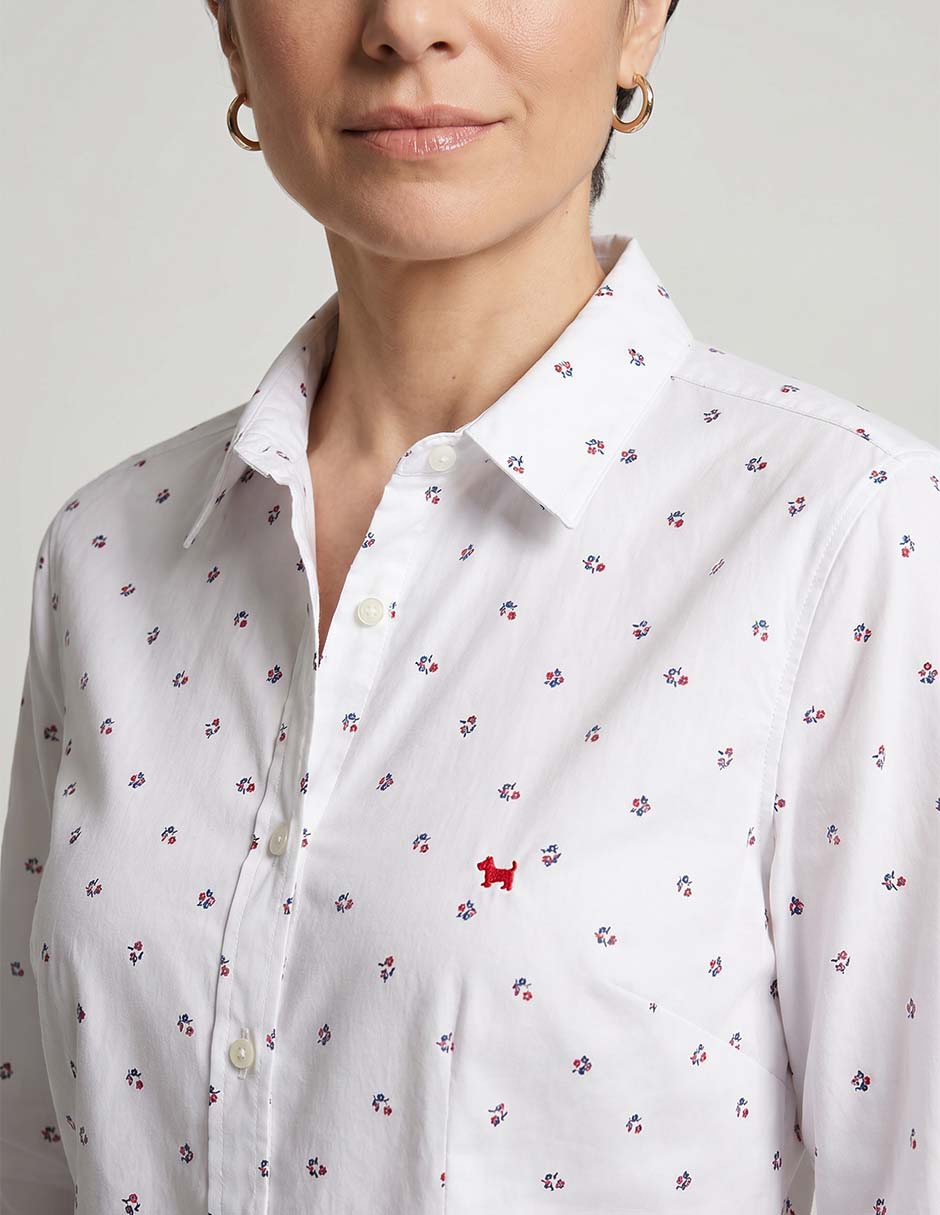 Blusa manga 3/4 tipo camisera para mujer 3