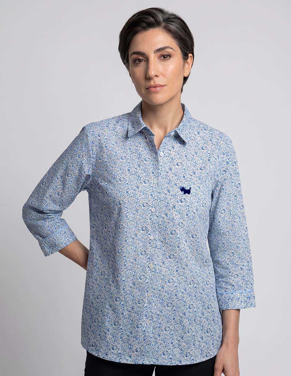 Blusa amaya manga 3/4 para mujer Blusa amaya manga 3/4 para mujer