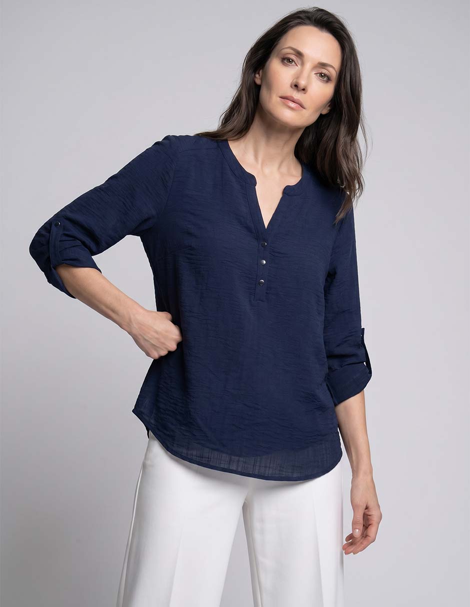 Blusa manga 3/4 para mujer