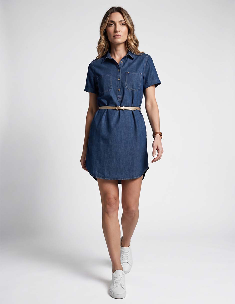 Vestido corto casual para mujer