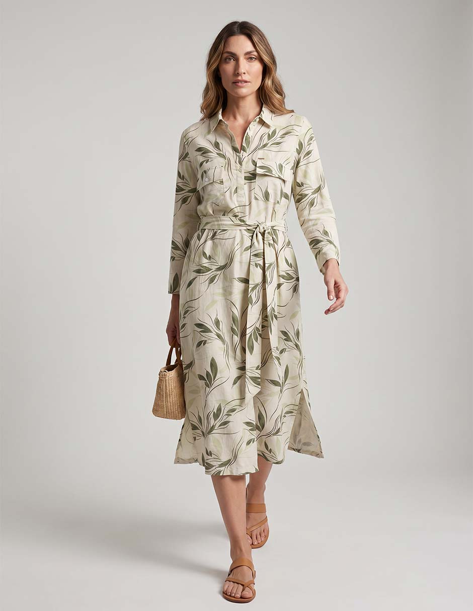 Vestido midi casual para mujer Vestido midi casual para mujer
