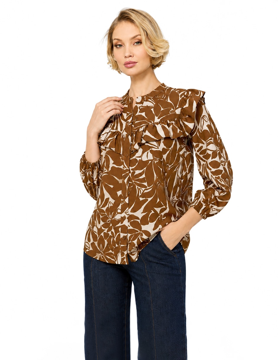 Blusa manga 3/4 para mujer