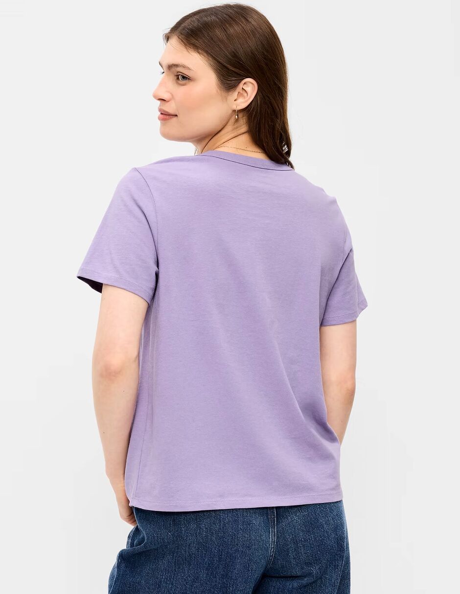 Playera manga corta cuello redondo para mujer 2