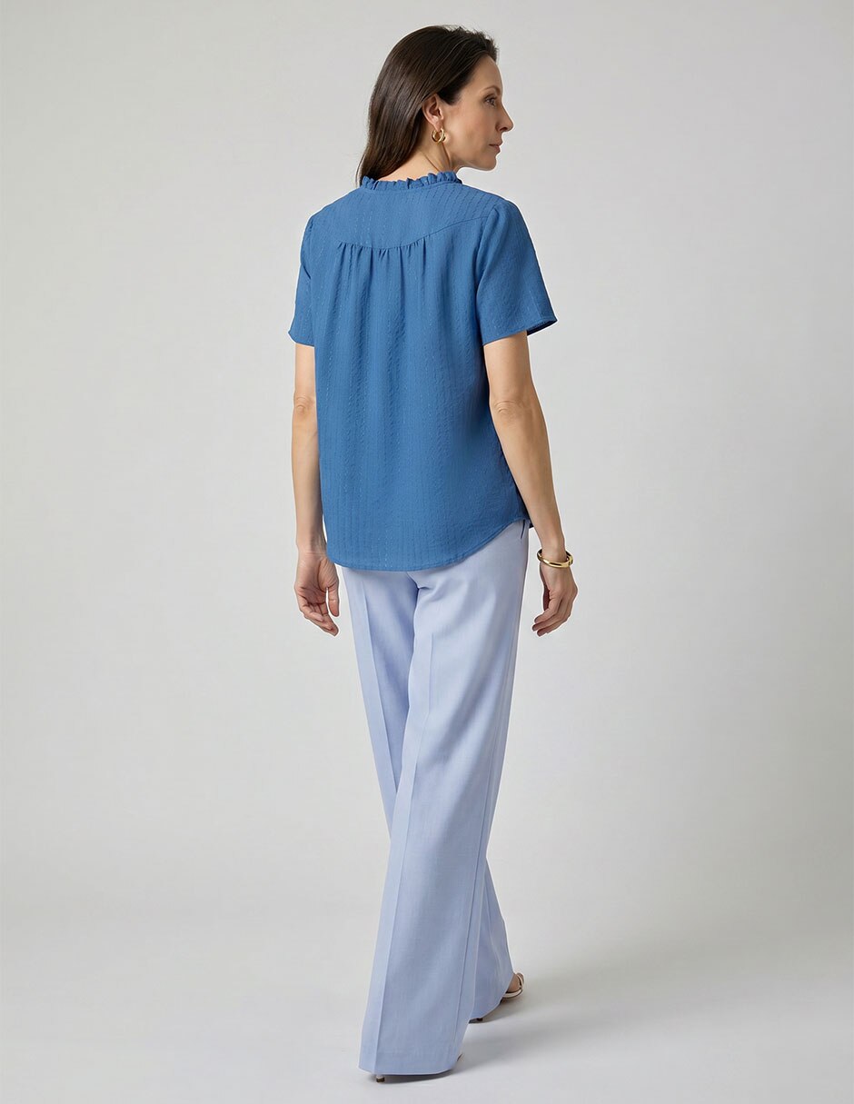 Blusa manga corta para mujer