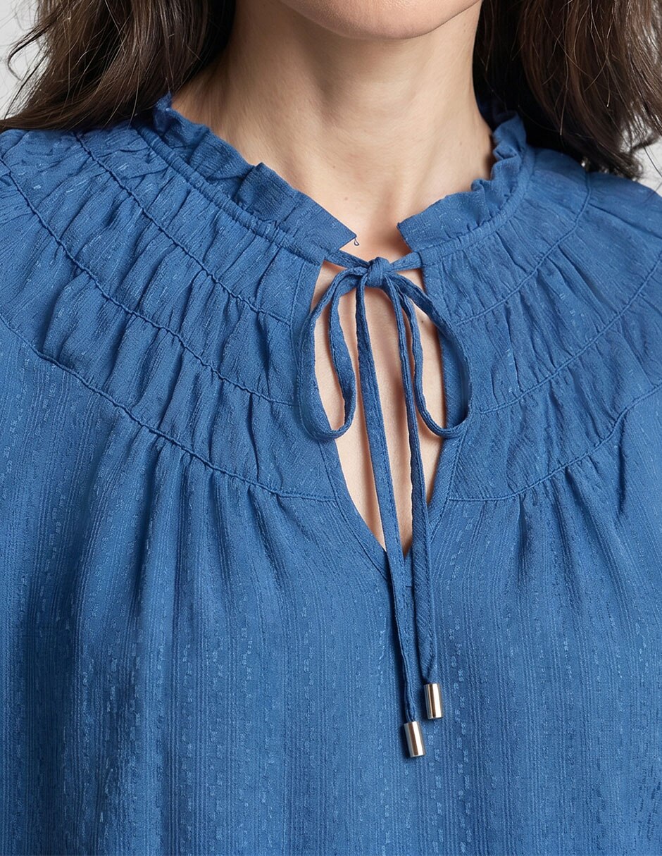 Blusa manga corta para mujer