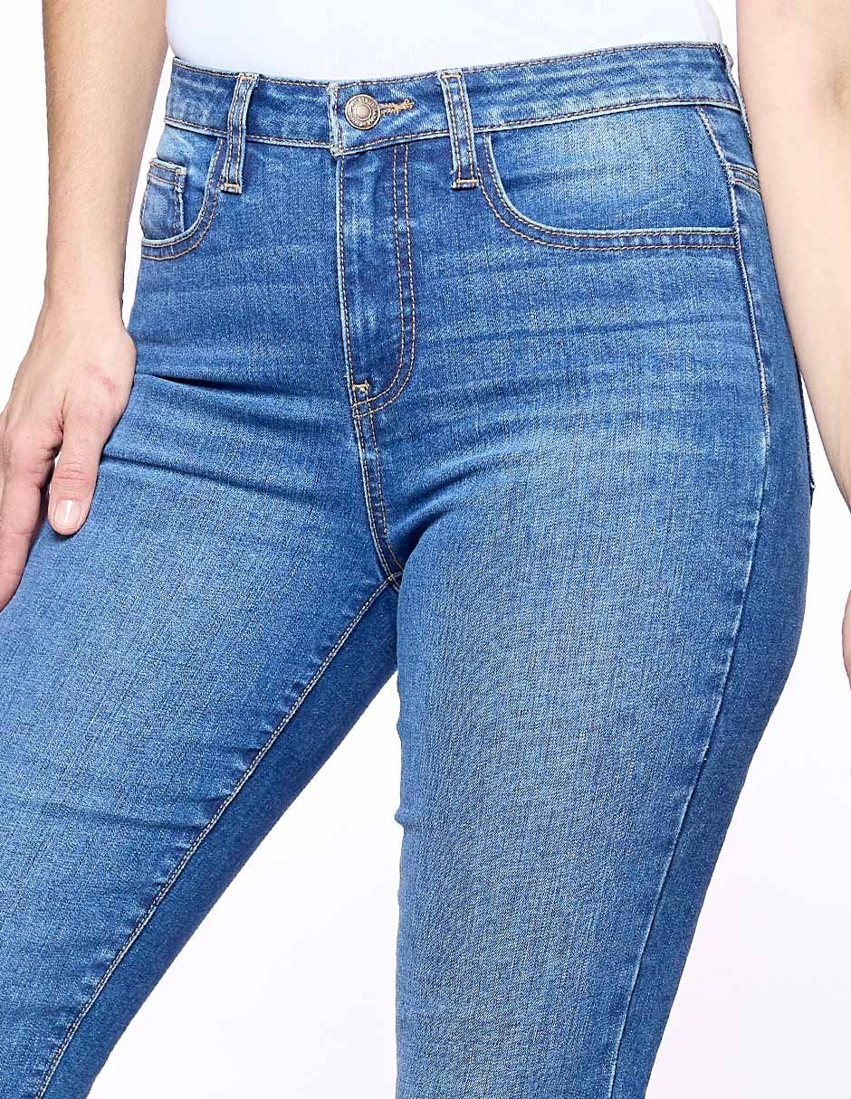 Jeans regular bota 126069 corte cintura para mujer 3
