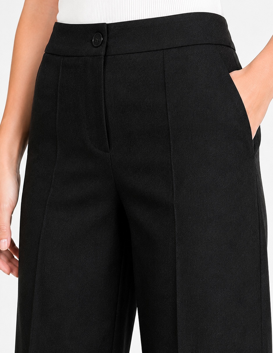 Pantalón de vestir recto para mujer 4