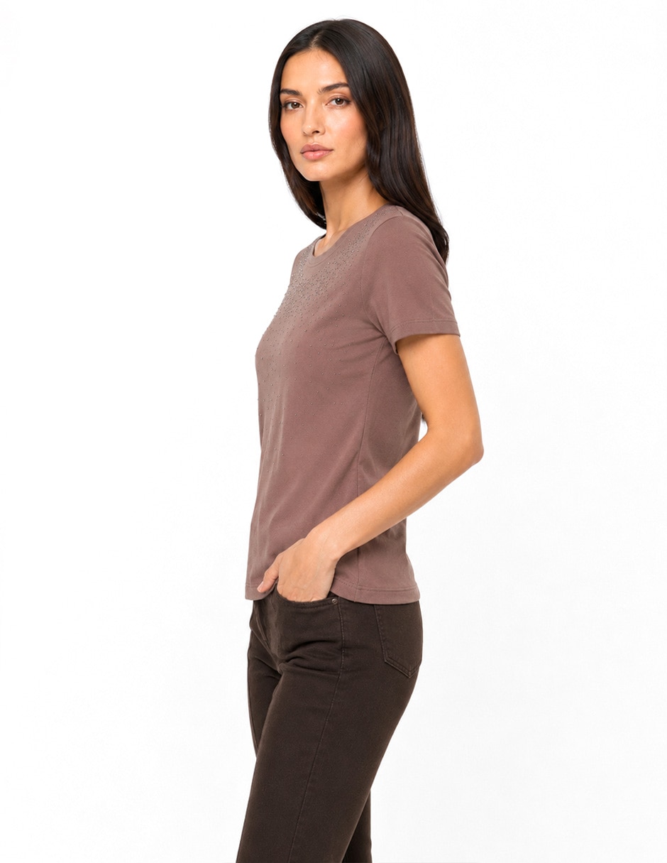 Blusa manga corta para mujer 5