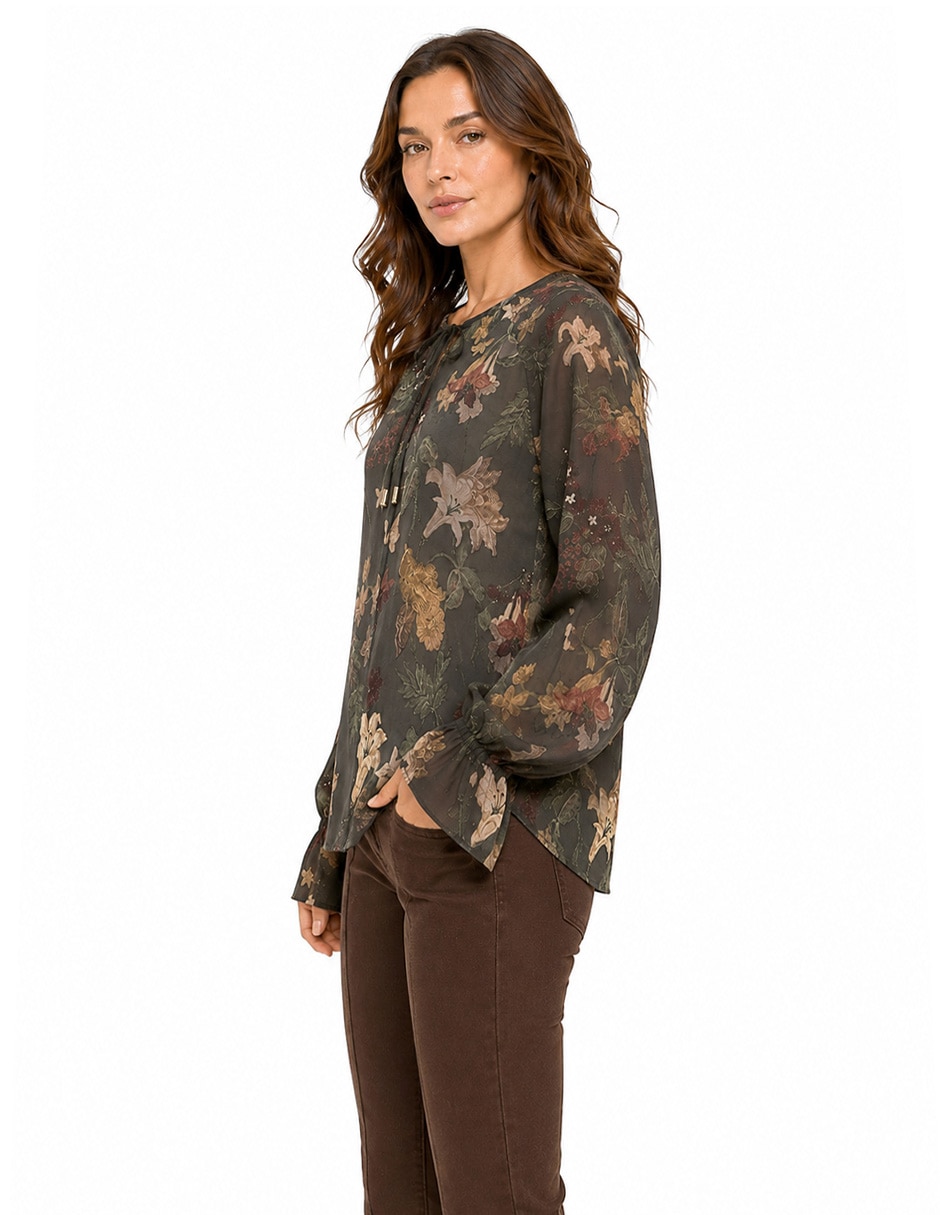 Blusa manga larga para mujer 5