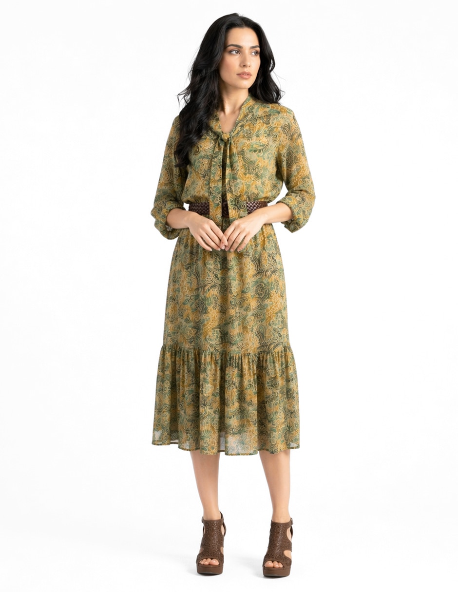 Vestido largo formal charo para mujer 2