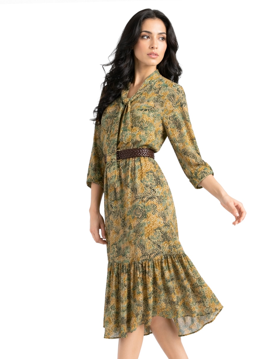 Vestido largo formal charo para mujer 5