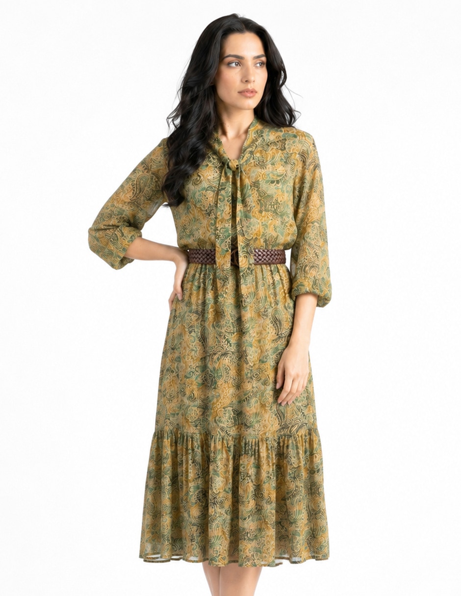 Vestido largo formal charo para mujer