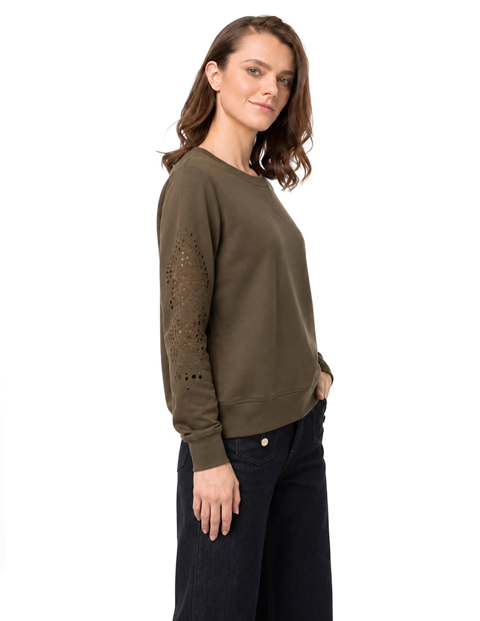 Sudadera con corte láser charo para mujer 5