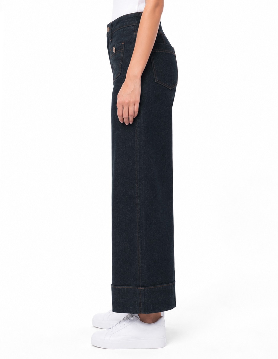 Jeans regular relajado 226012 corte cintura para mujer 5